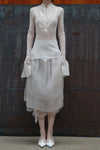 marc le bihan silk T-shirt 28000 E23 white